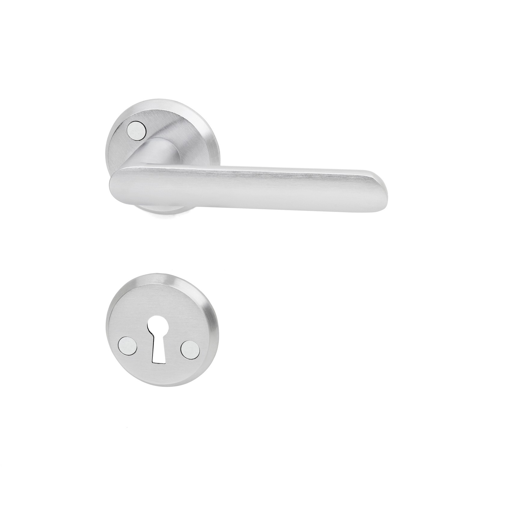 Dørhåndtak inne New york børstet krom 38-42 mm