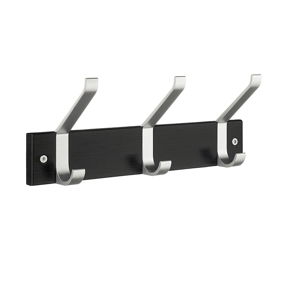 Krokliste 3Krok Hattmodell Svart/Aluminium Smedbo